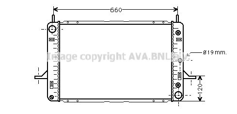 AVA QUALITY COOLING Радиатор, охлаждение двигателя FDA2120